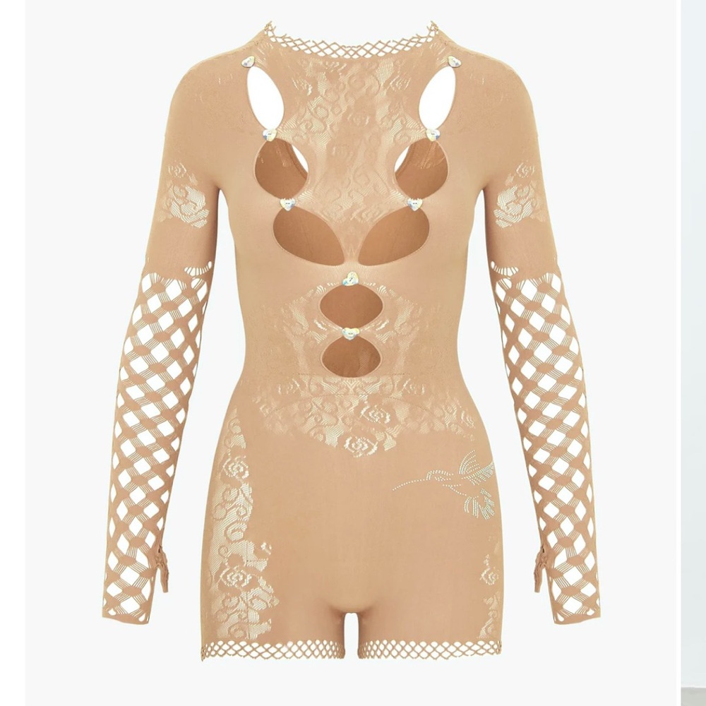 Poster Girl | River Playsuit in Latte ♥ NWOT